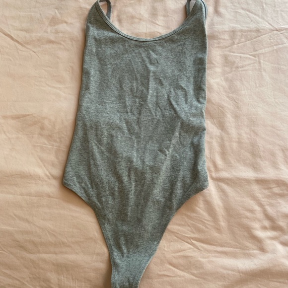 Grey aritzia backless bodysuit - Picture 2 of 3